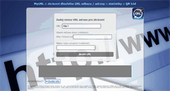 Desktop Screenshot of myurl.cz